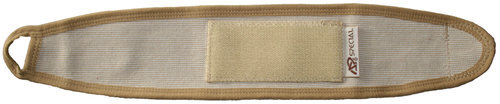 Infrarot-Handgelenkbandage mit Daumenschlaufe - schwarz-beige