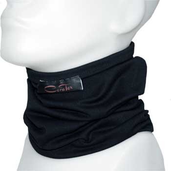 Infrarot-Strick-Loop Flausch schwarz-grau