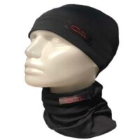 Infrarot-Strick-Loop Flausch schwarz-grau
