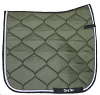 therapeutische Dressur-Schabracke - anatomisch - mit Kordel NEU:  BRONZE-GOLD  meliert