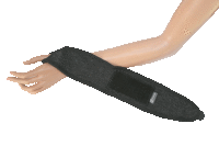 Infrarot-Handgelenkbandage mit Daumenschlaufe, Klettverschluß
