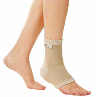 Infrarot-Fußgelenkbandage ohne Fersenausschnitt, beige Gr. XL