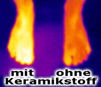 Therapeutische Infrarot-Socken schwarz - CeraTex M (Gr....
