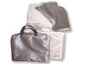 Infrarot-Fleece-Kuscheldecke / Sofadecke 120x150cm beige