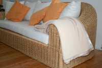 Infrarot-Fleece-Kuscheldecke / Sofadecke 120x150cm beige