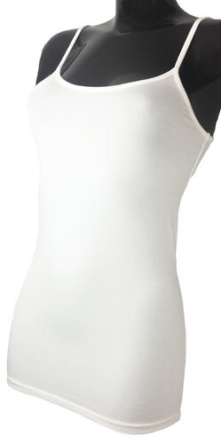 Infrarot-Funktions-Sommertop / Trägershirt - naturweiß - Gr. S
