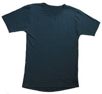 Infrarot-Funktions-Shirt - Kurzarm V-Ausschnitt schwarz - Gr. XXXL