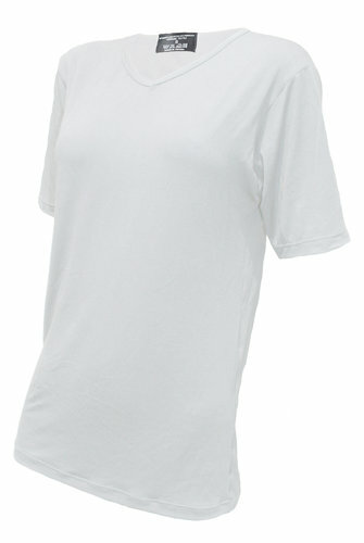 Funktions-Shirt Kurzarm - V-Ausschnitt - weiß