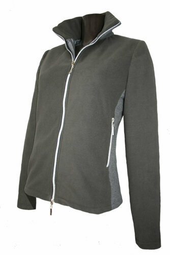 Infrarot-Fleece-JACKE - grau - Gr. XS