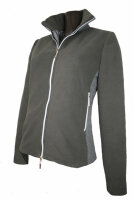 Infrarot-Fleece-JACKE - stark wasserabweisend, atmungsaktiv - grau Gr. L