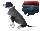 Infrarot-Ganzjahres-Hundemantel - Standard -  65 cm schwarz