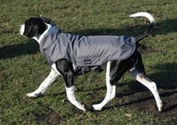 Gr. XL Rückenlänge 90 cm mit Reflex - Infrarot-Ganzjahres-Hundemantel wasserdicht atmungsaktiv
