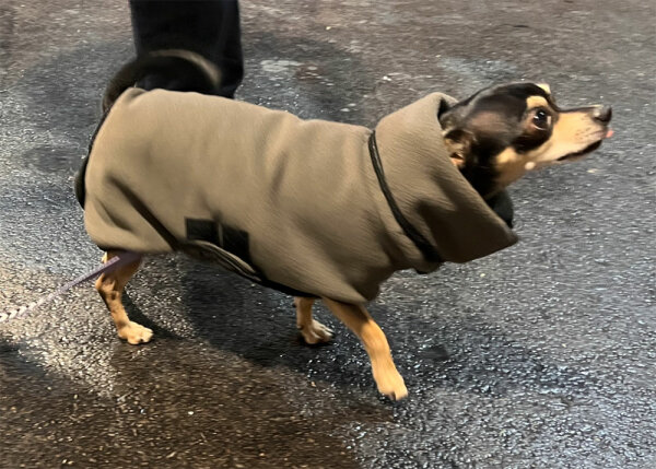 Infrarot-Hunde-Bademantel - 35 cm