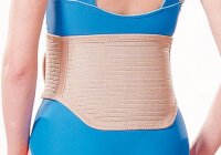 Infrarot-Nierenschoner elastische Unterstützung mit Einlage - beige - Gr. S