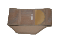 Infrarot-Nierenschoner elastische Unterstützung mit Einlage - beige - Gr. L