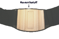 Infrarot-Rückenschoner starke Stütze frei einstellbar - schwarz