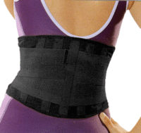 Infrarot-Rückenschoner starke Stütze frei einstellbar - schwarz- Gr. XL