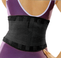 Infrarot-Rückenschoner starke Stütze frei einstellbar - schwarz- Gr. XL