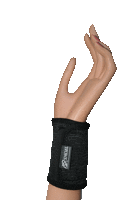 Infrarot-Handgelenkschoner mit Klettverschluß - Gr  L/XL - schwarz