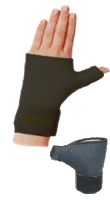 Infrarot-Handschoner Neopren mit elastischem Klettband - Gr. S